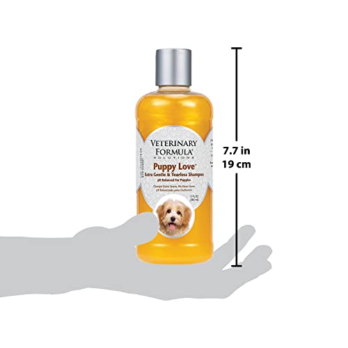 Veterinary Formula Solutions Puppy Love Extra Gentle Tearless Shampoo, 17 oz – Safe for Puppies Over 6 Weeks –Puppy Shampoo with Fresh Scent, Long-Lasting Clean – Cleanses Without Drying Delicate Skin