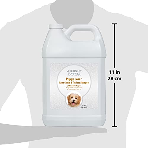 Veterinary Formula Solutions Puppy Love Extra Gentle Tearless Shampoo, 17 oz – Safe for Puppies Over 6 Weeks –Puppy Shampoo with Fresh Scent, Long-Lasting Clean – Cleanses Without Drying Delicate Skin