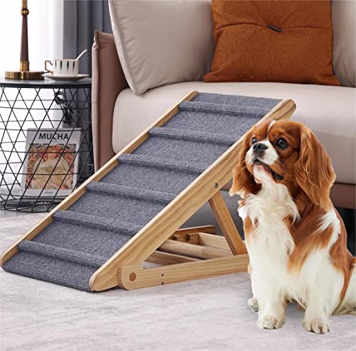 Dog Ramp,Portable Dog Pet Ramp for Car Bed Couch SUV, Dog Stairs for High Beds,Pet Stairs Ramp for Dogs to Get On Bed Couch Car SUV,Dog Ramps for Small and Old Dogs